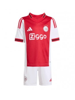 Ajax Dječji Domaci Dres kompleti 2025-26 Kratak Rukavima (+ kratke hlače)